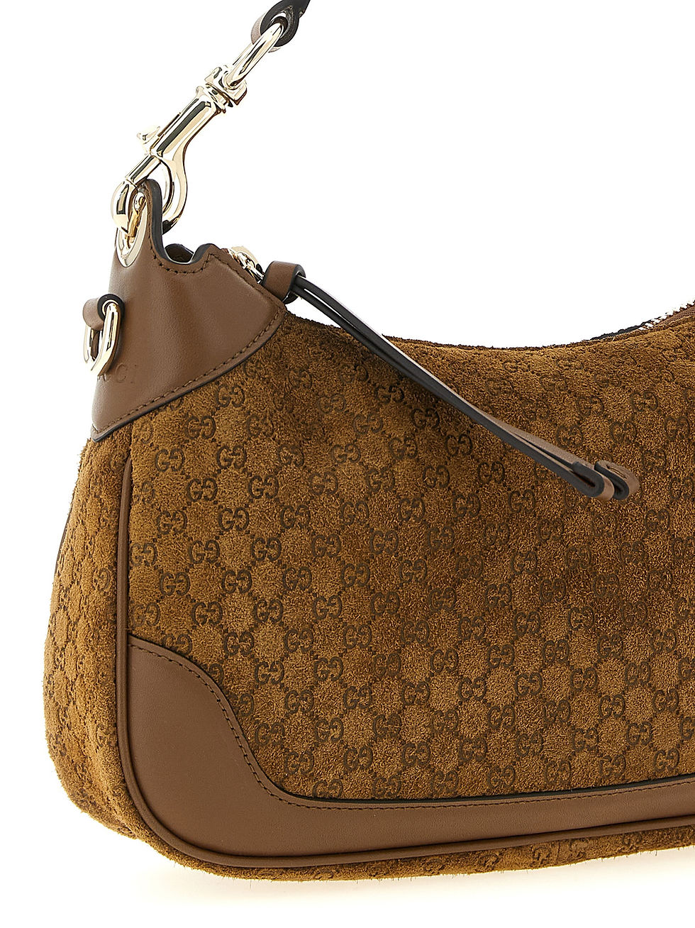 Thumbnail: Gucci Brown Calfskin Shoulder Bag