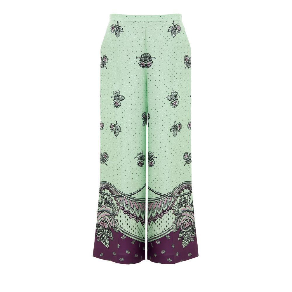 Gucci Green Silk Casual Pants