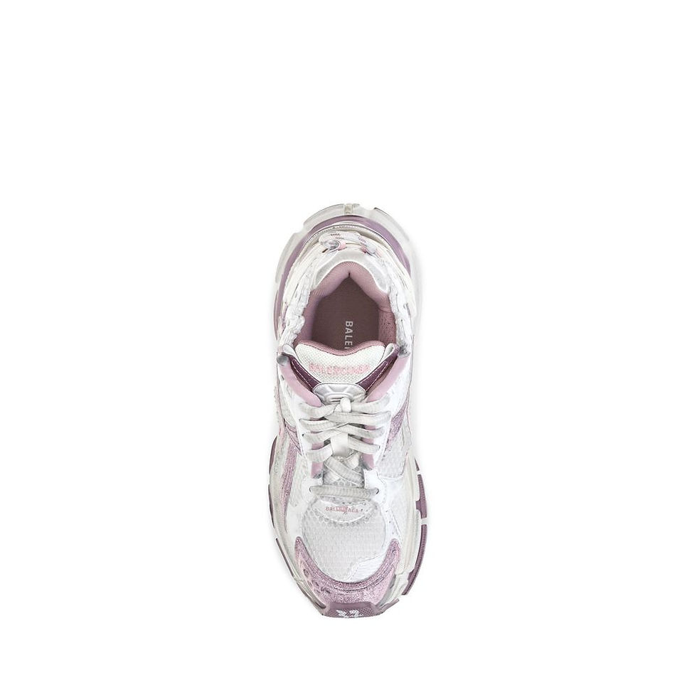 Thumbnail: Balenciaga Purple Polyester Athletic Sneakers