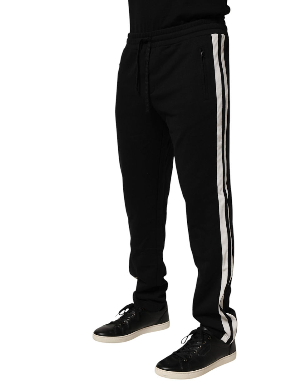 Thumbnail: Dolce & Gabbana Black Cotton Jogger Sweatpants Trouser Pants