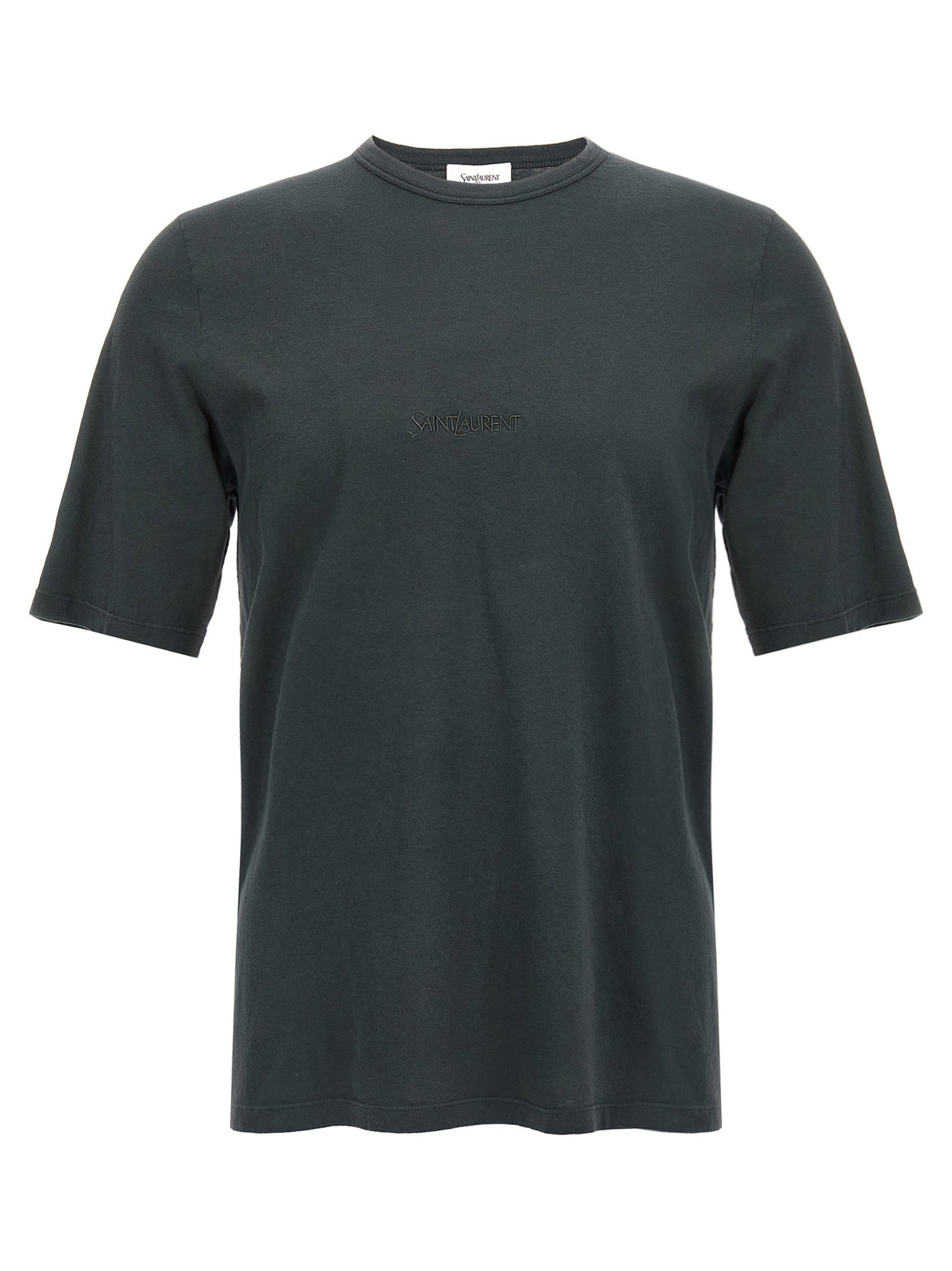 Saint Laurent Black Cotton T-Shirt
