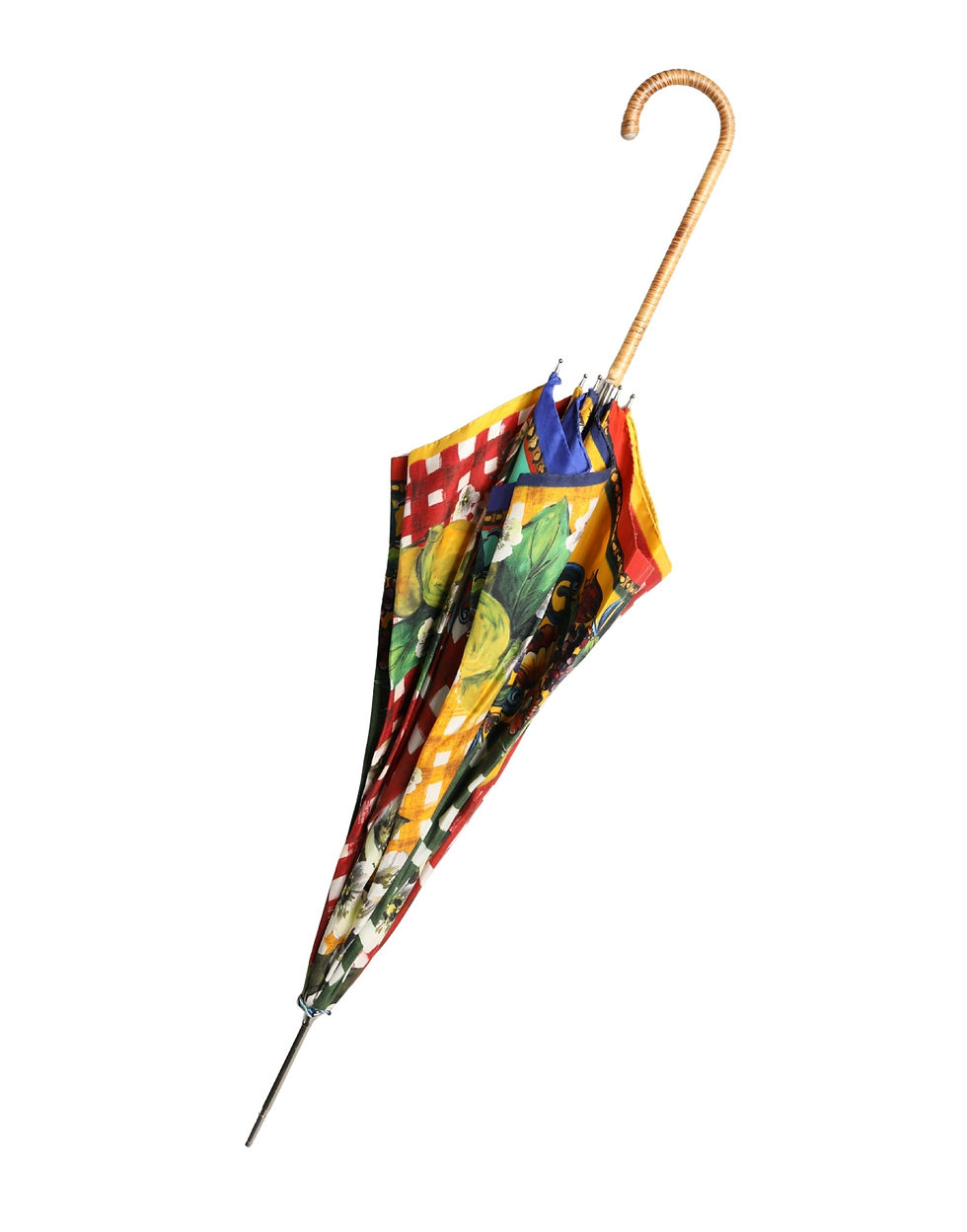 Thumbnail: Dolce & Gabbana Multicolor Carretto Siciliano Print Collapsible Umbrella