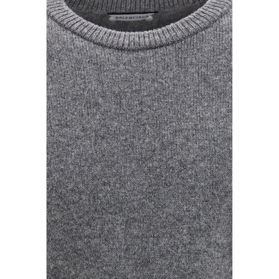 Thumbnail: Balenciaga Gray Wool Oves Aries Sweatshirt