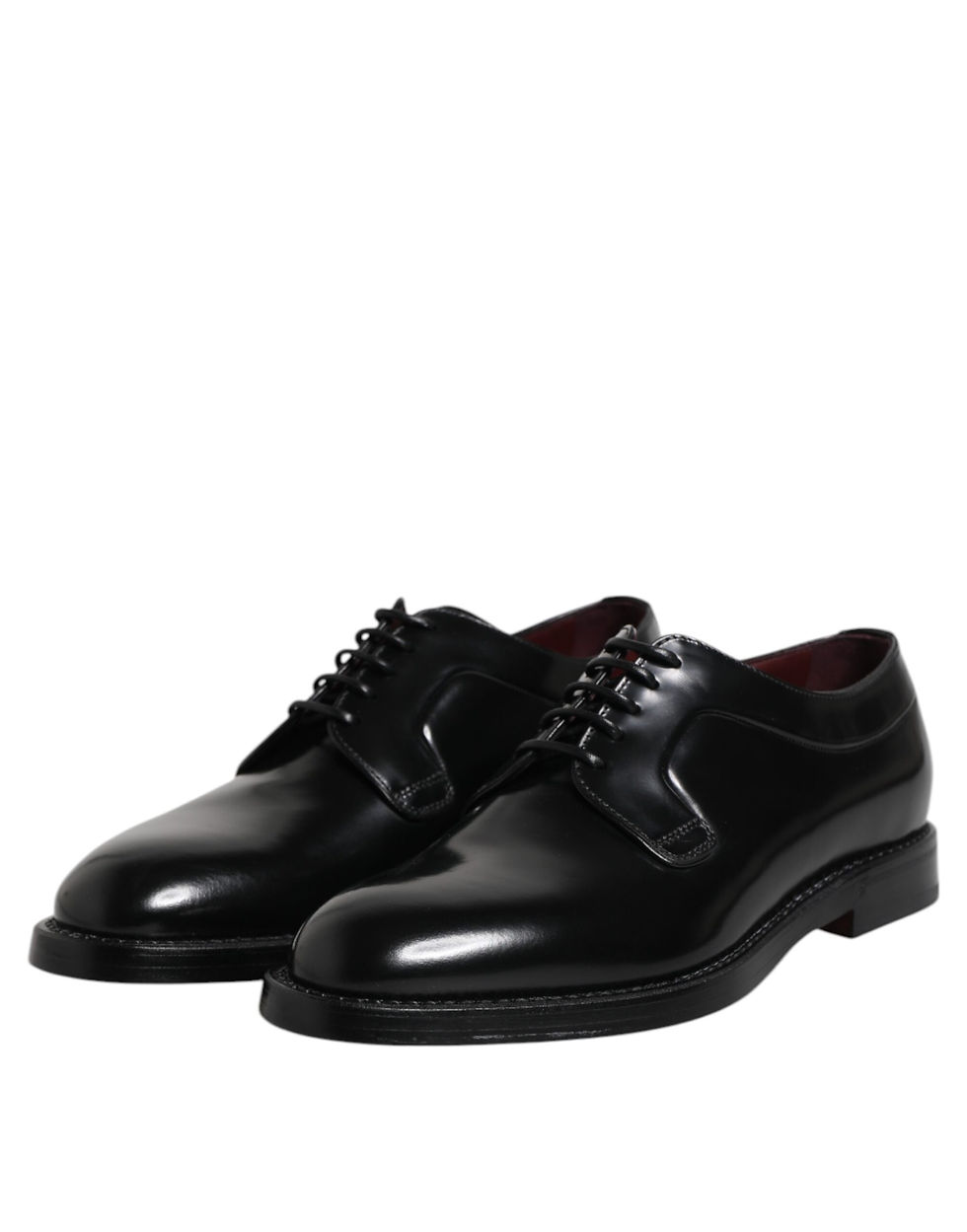 Thumbnail: Dolce & Gabbana Black Leather Lace Up Derby Dress Formal Shoes