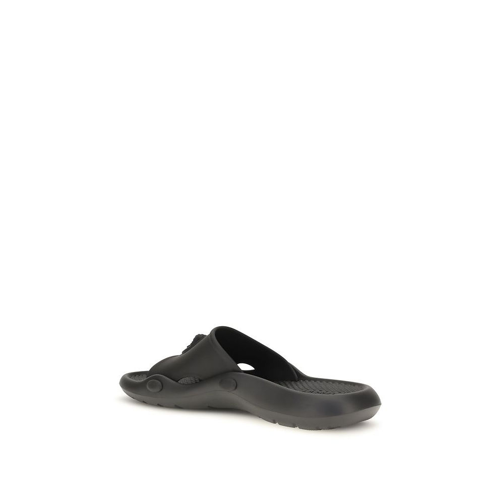 Thumbnail: Versace Black Rubber Sandals