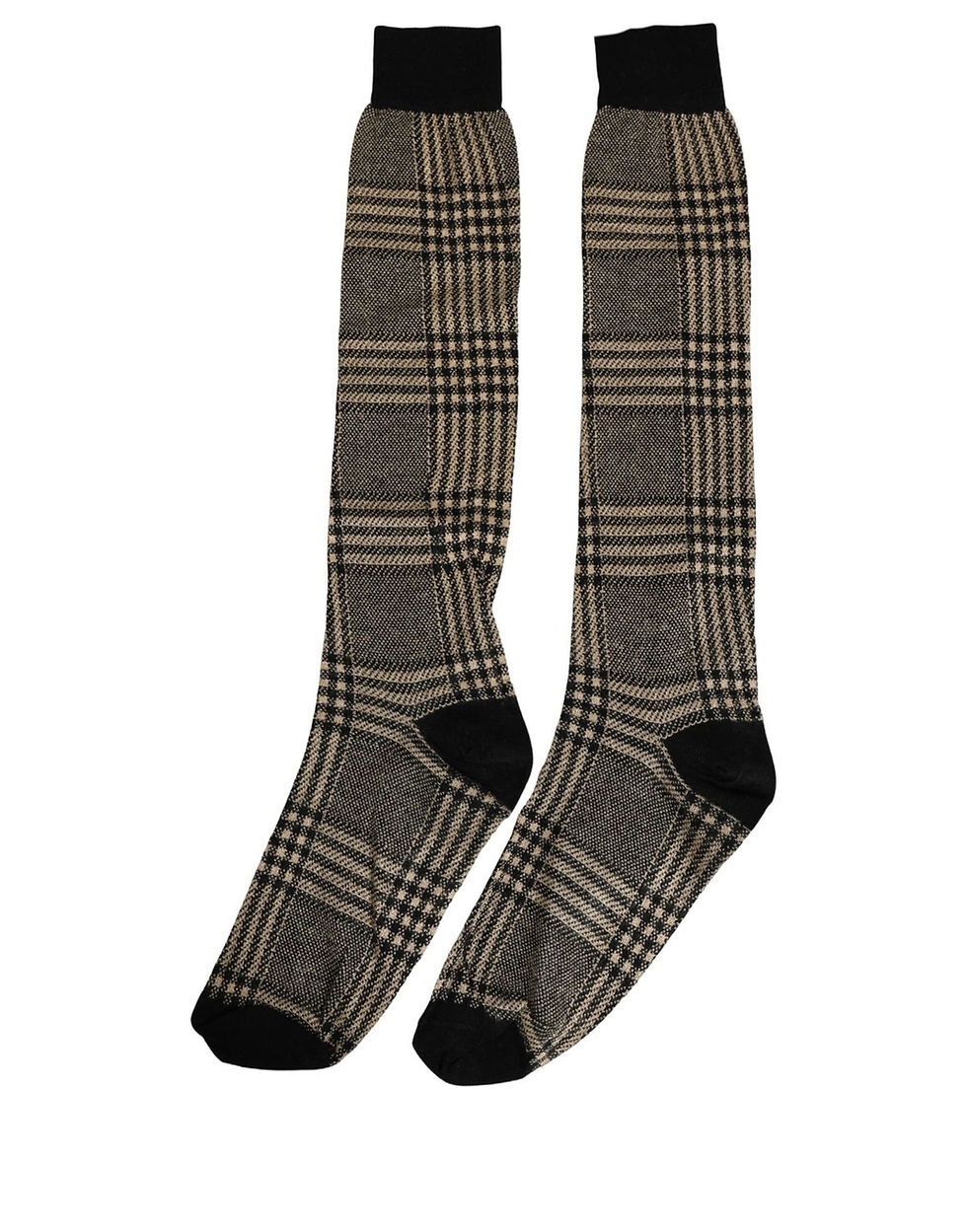 Thumbnail: Dolce & Gabbana Multicolor Plaid Viscose Knee High Accessory Socks