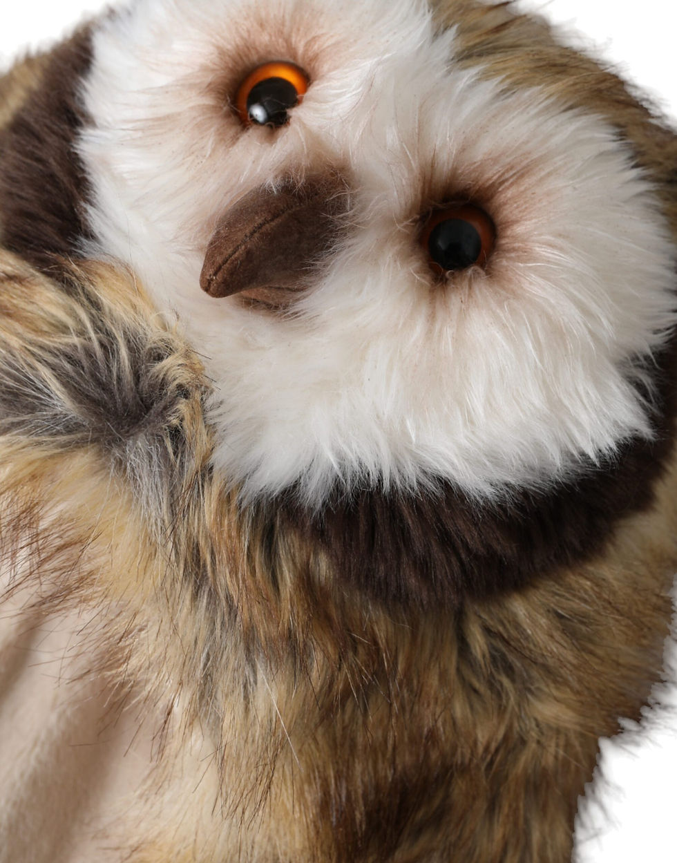 Thumbnail: Dolce & Gabbana Brown Owl Faux Fur Whole Head Cap Hat