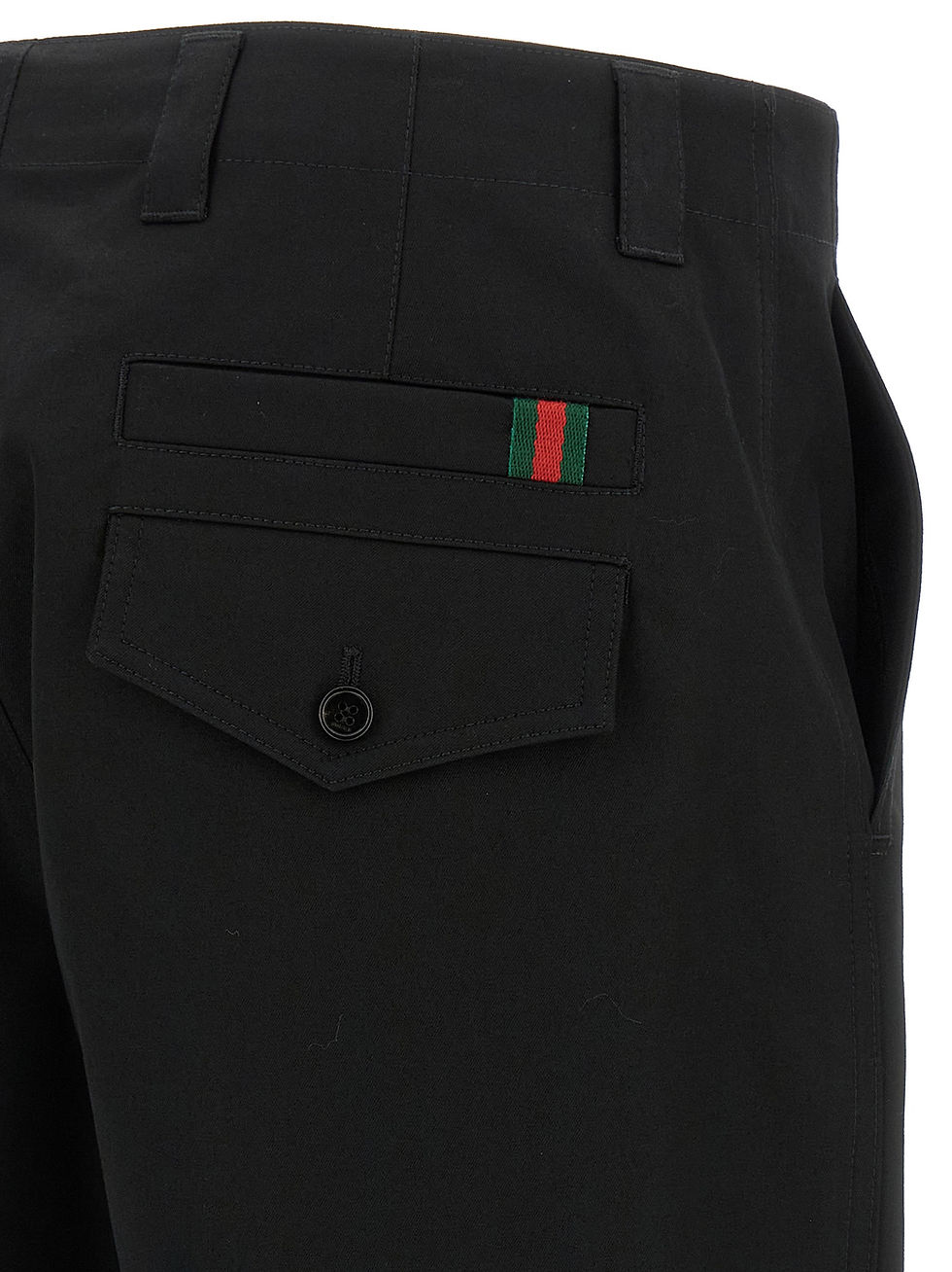 Thumbnail: Gucci Black Cotton Casual Pants