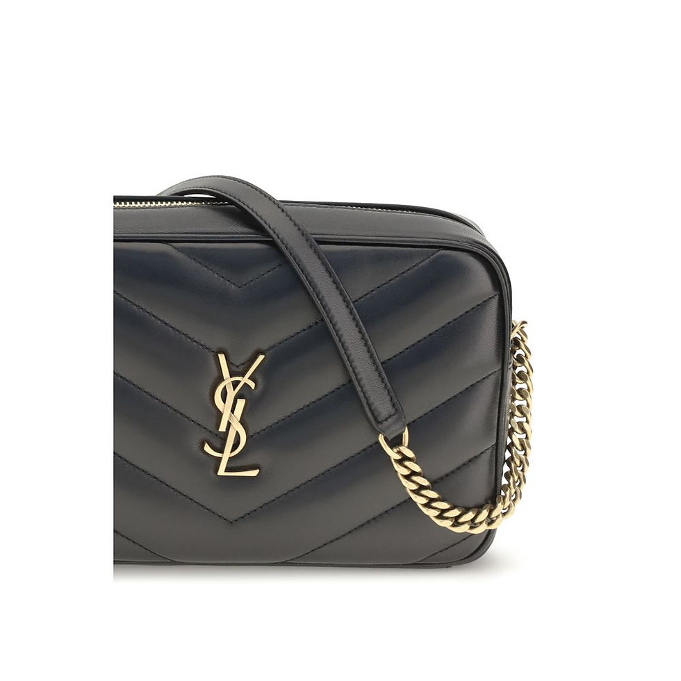 Thumbnail: Saint Laurent Black Lamb Ovis Aries Aries Shoulder Bag