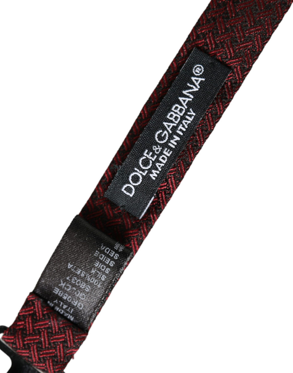 Thumbnail: Dolce & Gabbana Red Silk Fantasy Adjustable Neck Men Bow Tie