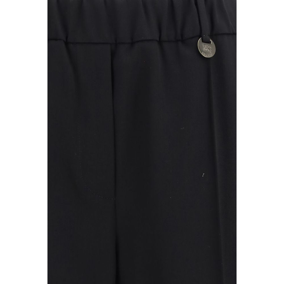 Thumbnail: Burberry Black Wool Oves Aries Joggers (Workout Pants)