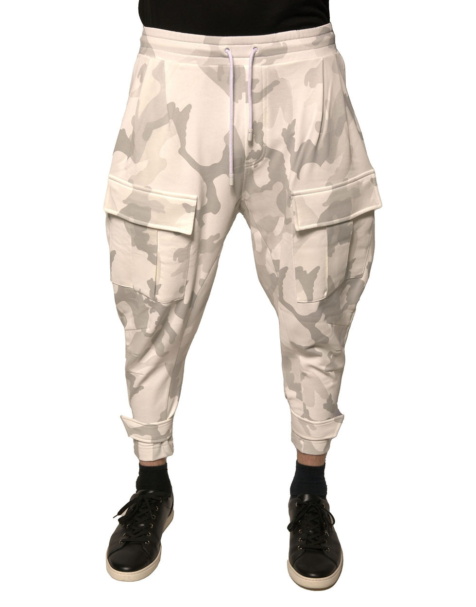 Thumbnail: Dolce & Gabbana White Camouflage Cargo Jogger Pants