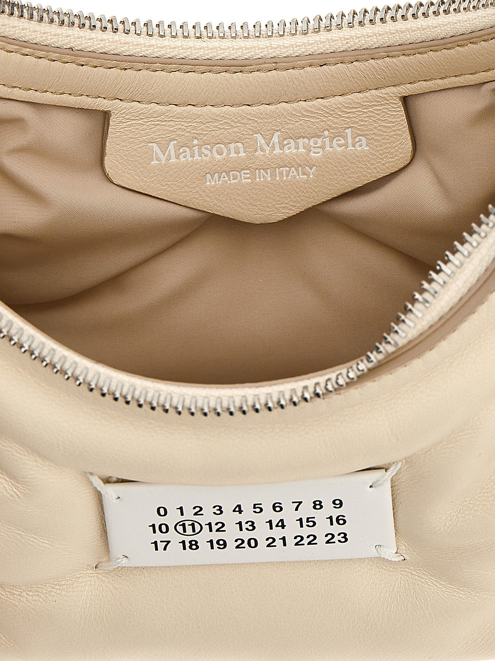 Thumbnail: Maison Margiela White Lamb Leather Shoulder Bag