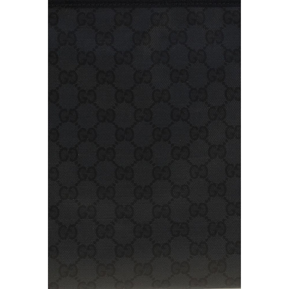 Thumbnail: Gucci Black Cotton Shoulder Bag