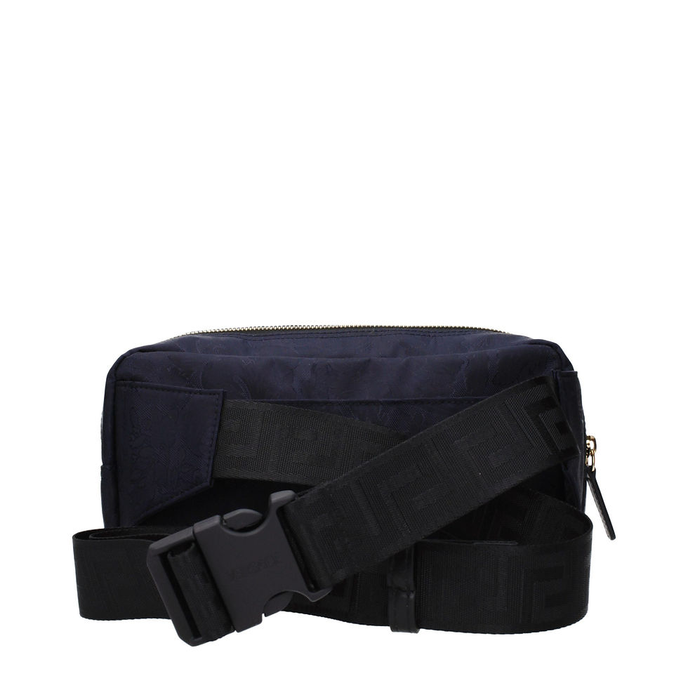 Thumbnail: Versace Blue Fabric Backpack