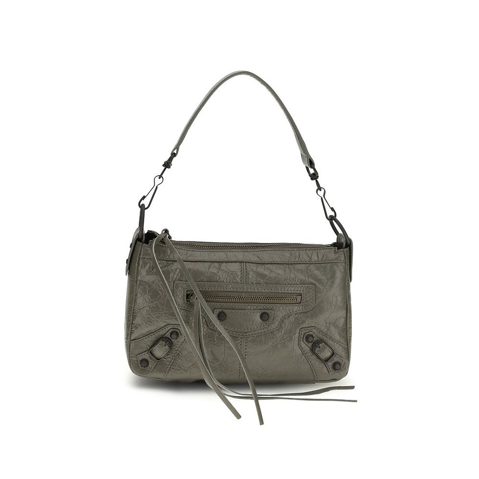 Thumbnail: Balenciaga Bicolor Lamb Ovis Aries Aries Handbag