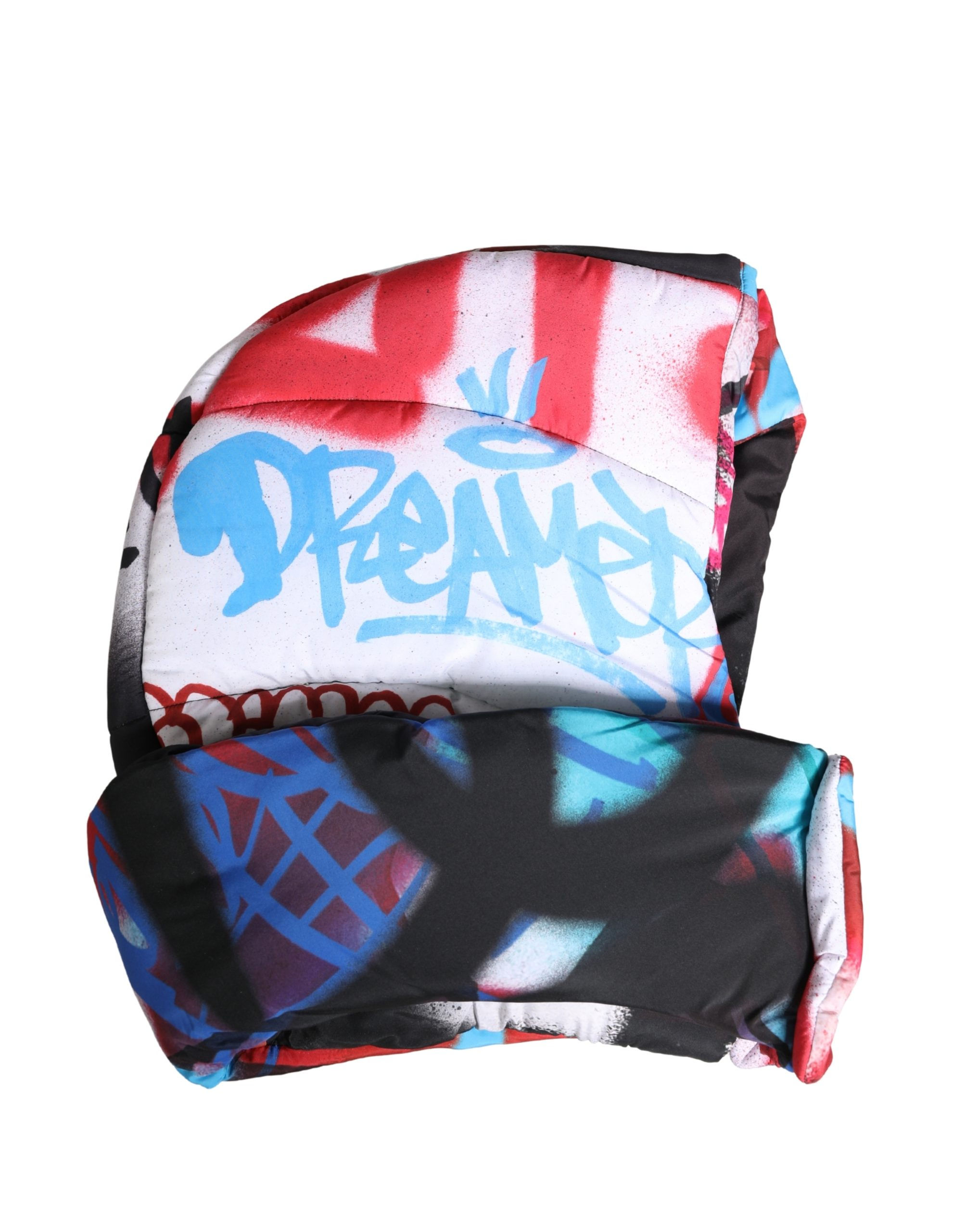 Dolce & Gabbana Multicolor Graffiti Whole Head Wrap Capello Hat