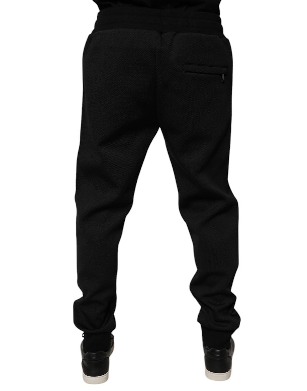 Thumbnail: Dolce & Gabbana Black Polyester Men Jogger Sweatpants Pants