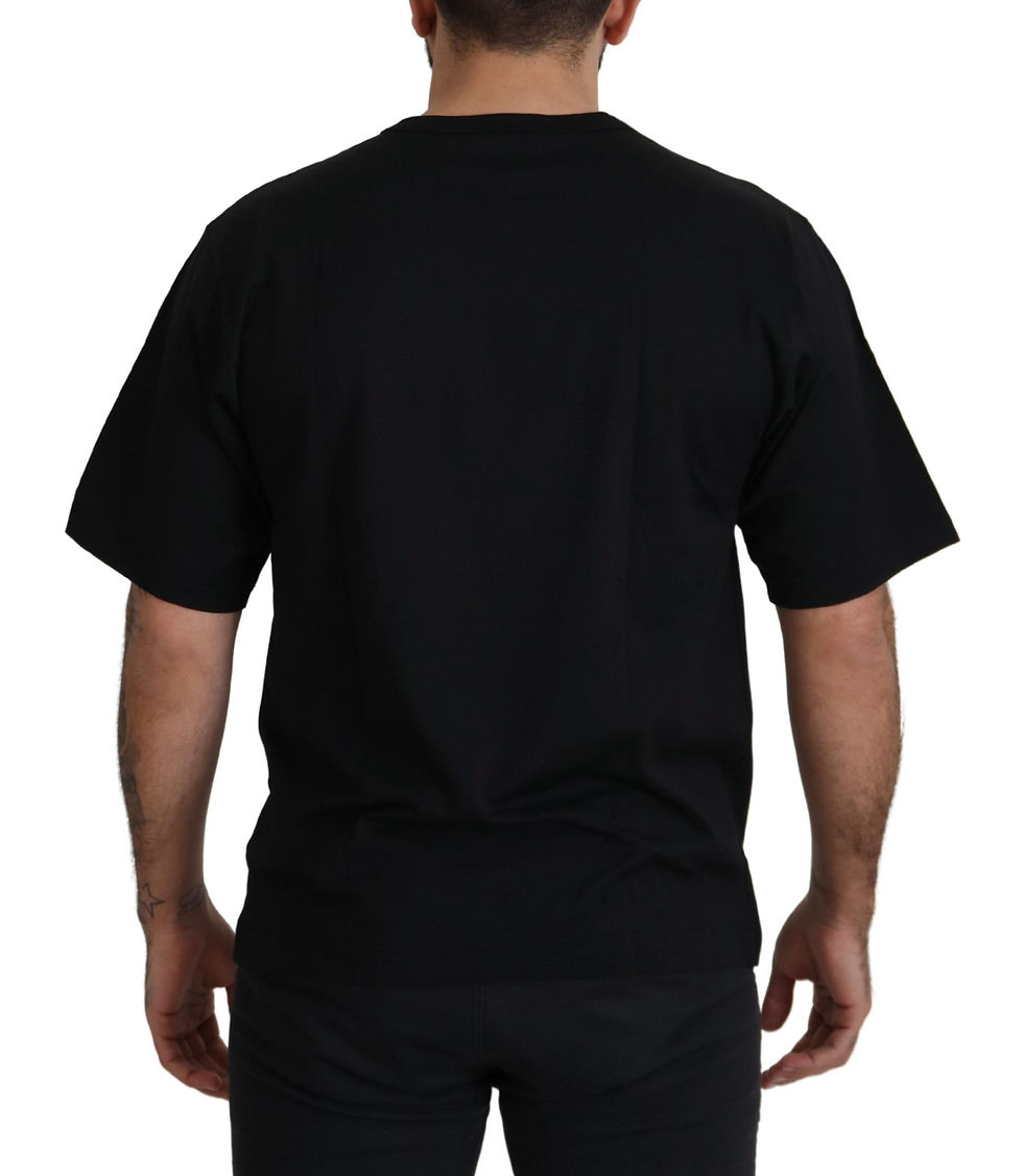 Thumbnail: Dolce & Gabbana Black Gold STAR Crown DG Cotton Crewneck T-shirt