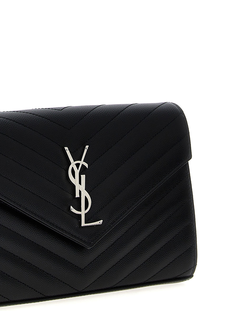 Thumbnail: Saint Laurent Black Calfskin Clutch Bag