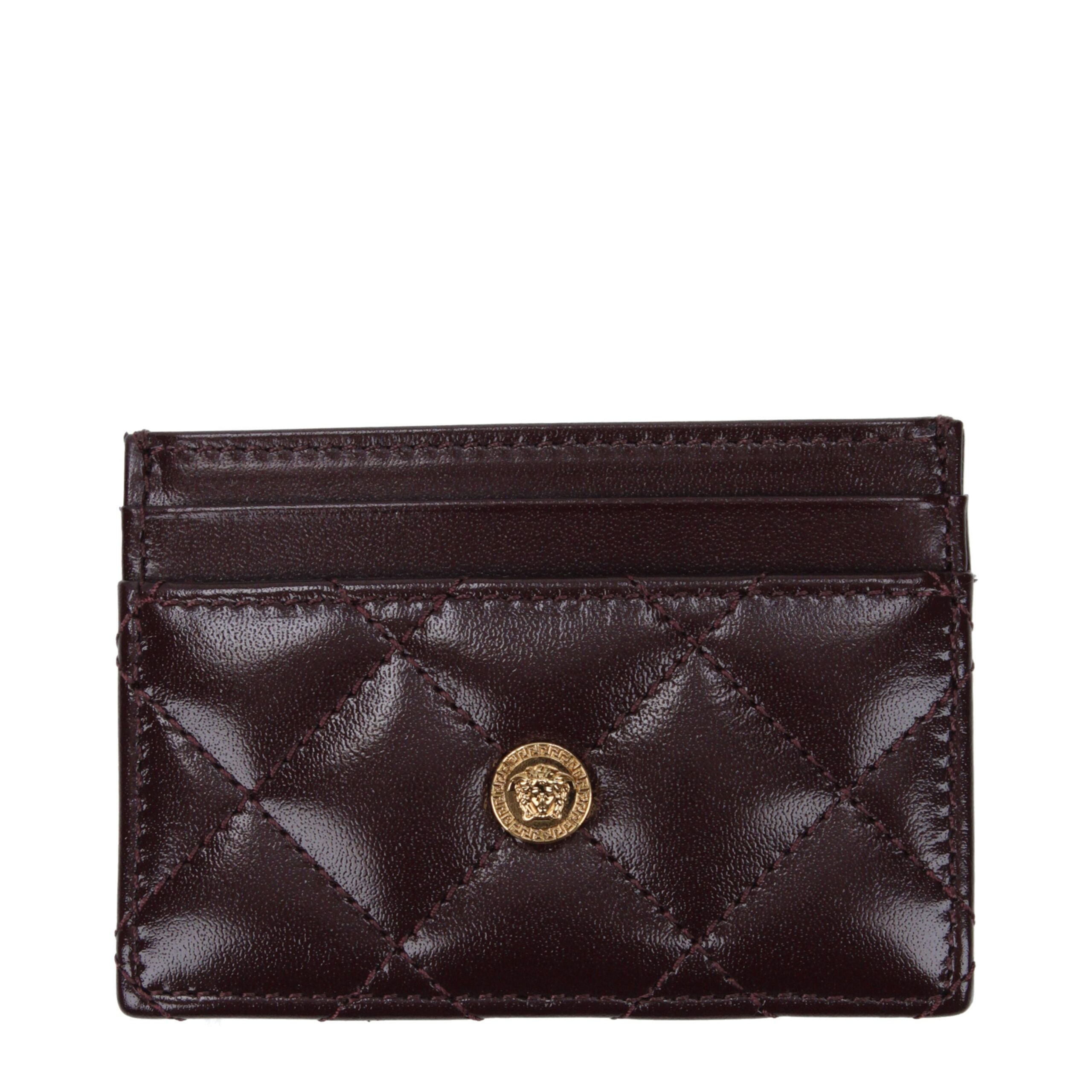 Versace Purple Leather Cardholder