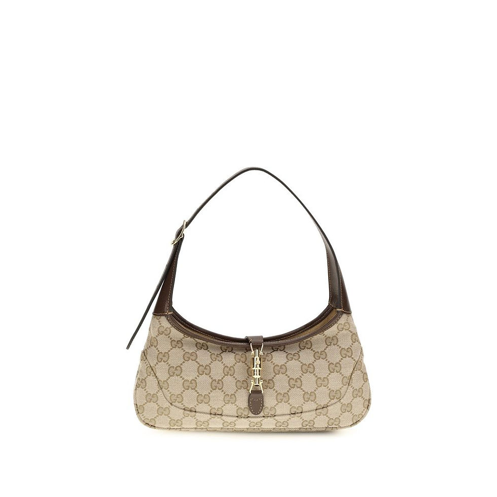 Thumbnail: Gucci Beige Fabric Shoulder Bag