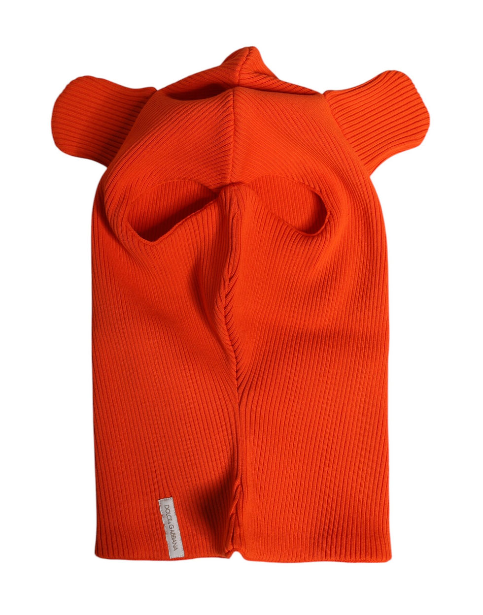 Thumbnail: Dolce & Gabbana Orange Cotton Whole Head Wrap Balaclava Hat