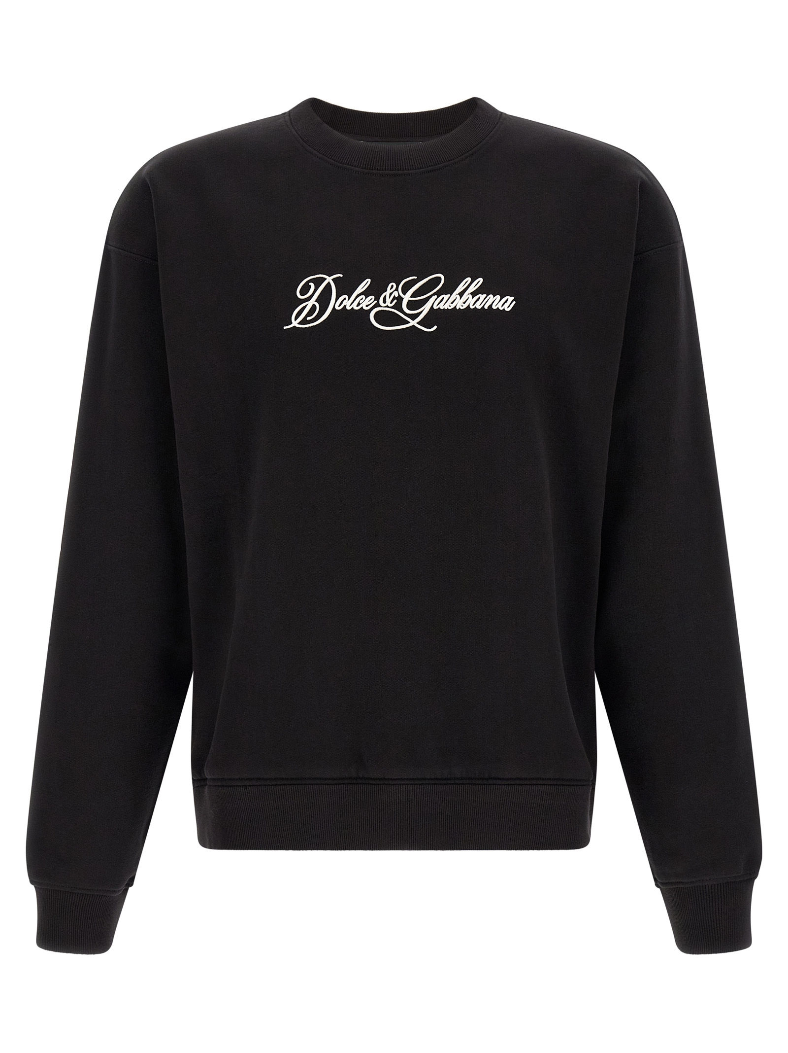 Dolce & Gabbana Black Cotton Sweatshirt