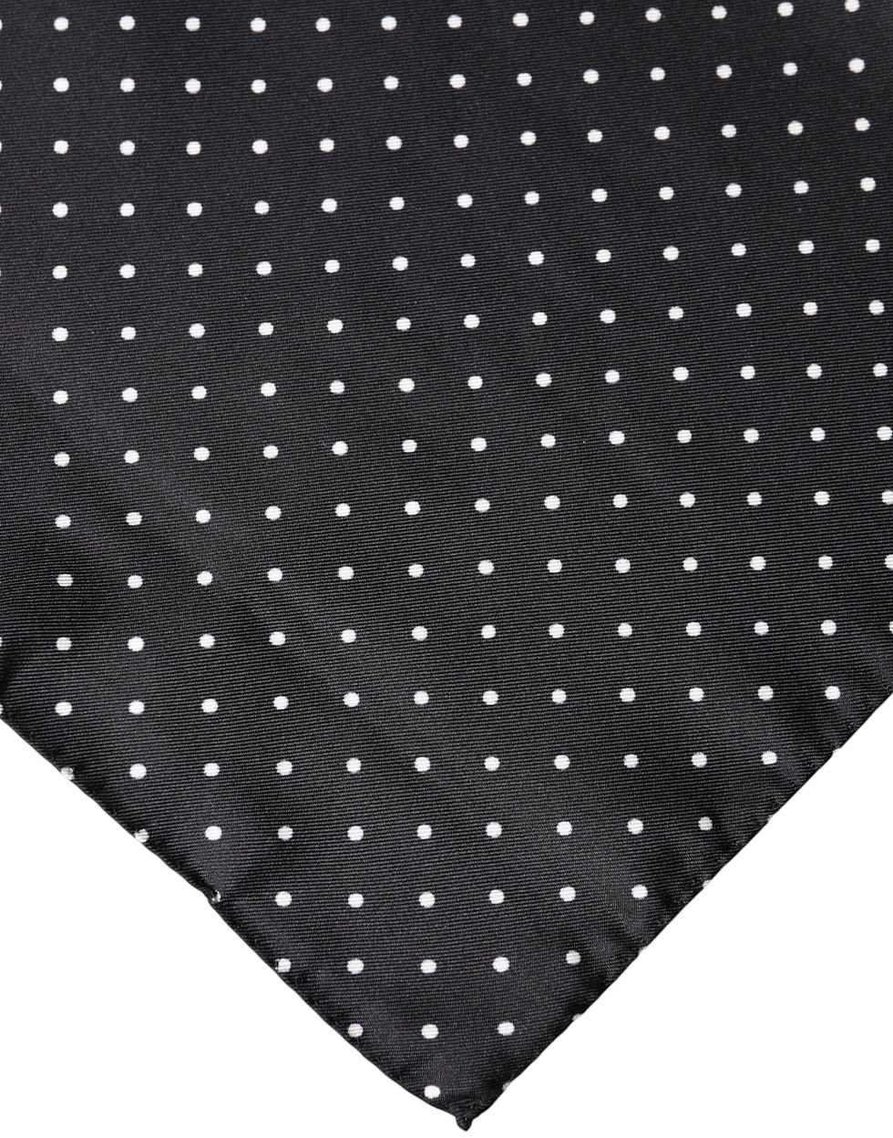 Thumbnail: Dolce & Gabbana Black Polka Dot Silk Square Foulard Scarf
