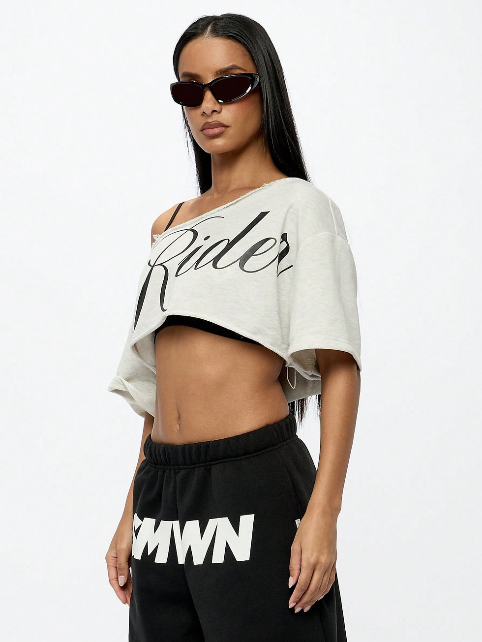 Thumbnail: Off-Shoulder Crop Tee