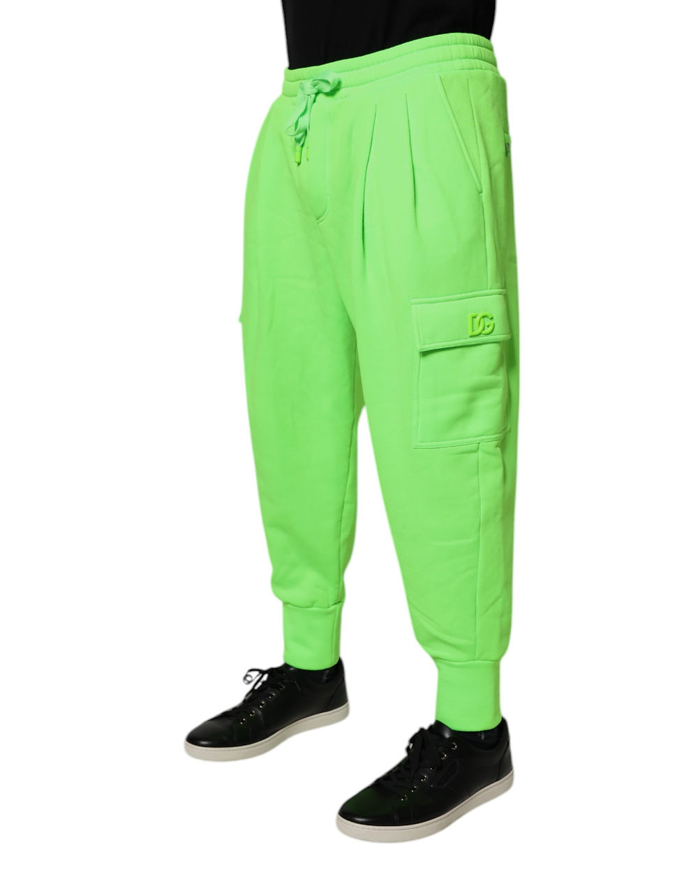Thumbnail: Dolce & Gabbana Neon Green Cargo Jogger Men Sweatpants Pants