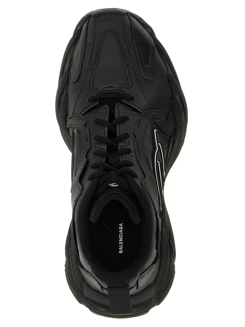 Thumbnail: Balenciaga Black Calfskin Athletic Sneakers
