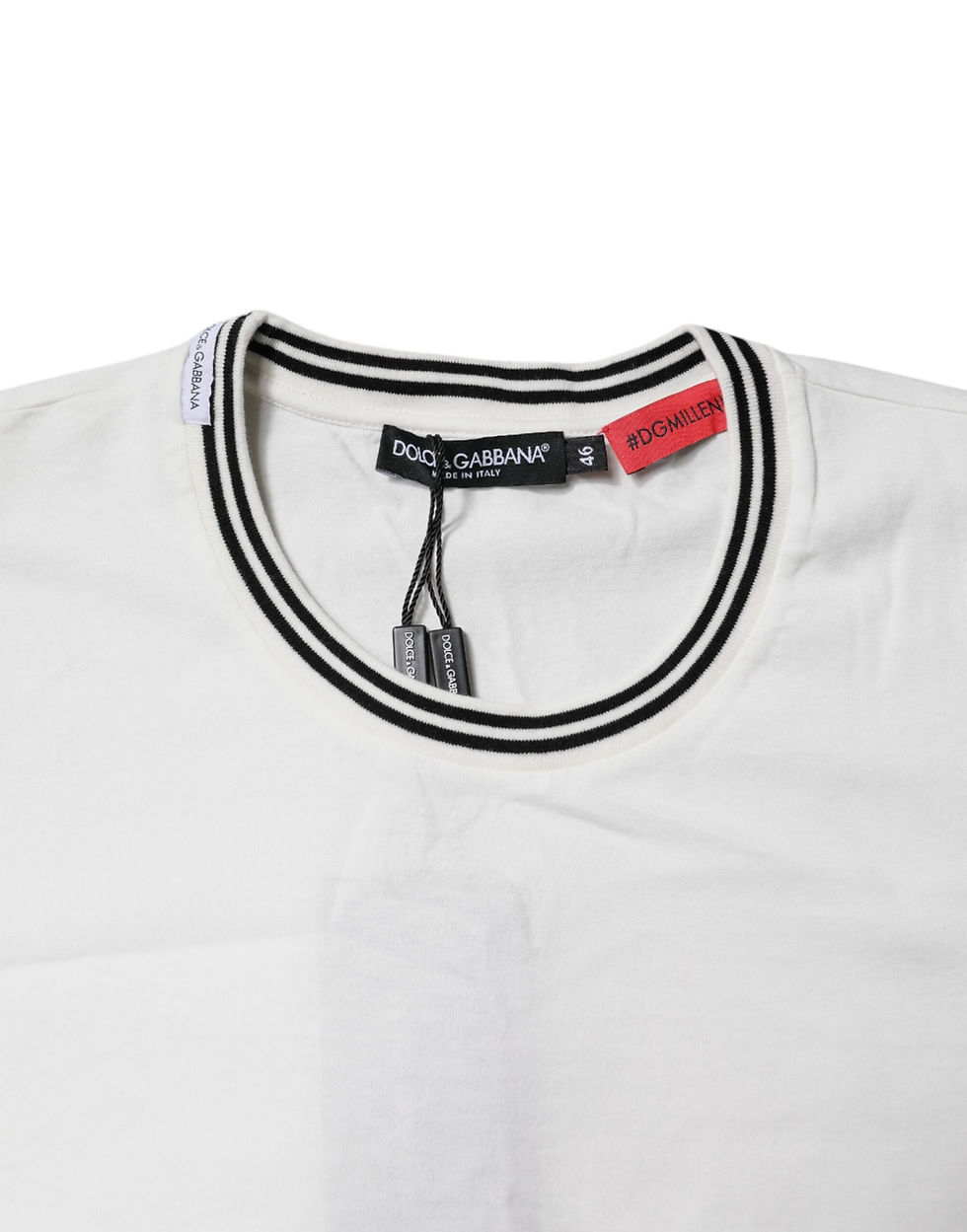 Thumbnail: Dolce & Gabbana White #DGMillennials Cotton Crewneck T-shirt