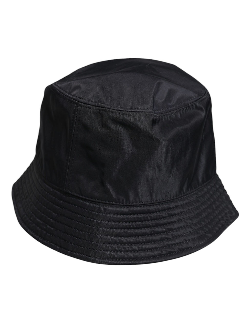 Thumbnail: Dolce & Gabbana Black Cotton Wide Brim Bucket Hat