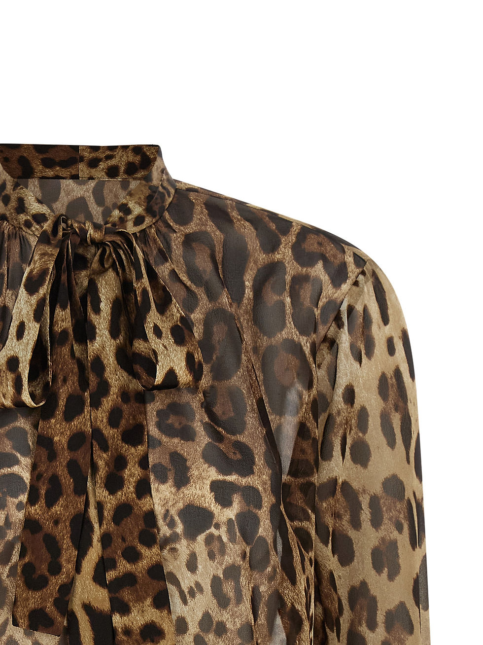 Thumbnail: Dolce & Gabbana Brown Silk Blouse