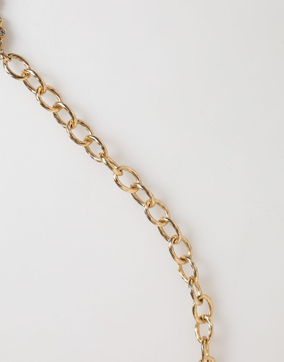 Thumbnail: Dolce & Gabbana Gold Crystal Clock Pendant Statement Jewelry Necklace