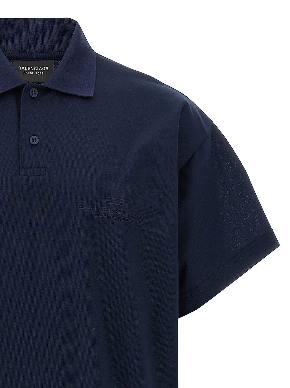 Thumbnail: Balenciaga Blue Cotton Polo Shirt