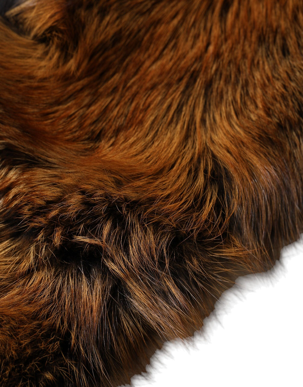 Thumbnail: Dolce & Gabbana Brown Red Fox Fur Neck Warmer Winter Scarf