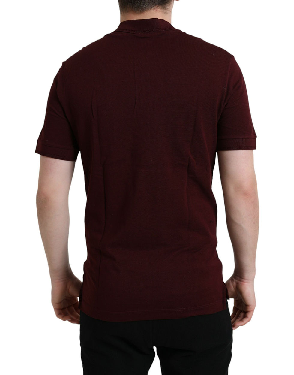 Thumbnail: Dolce & Gabbana Maroon Collared Short Sleeves Polo T-shirt