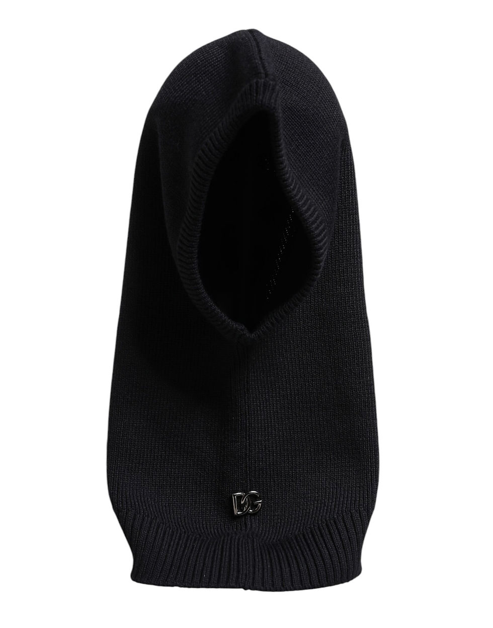 Thumbnail: Dolce & Gabbana Black Wool Whole Head Wrap Balaclava Hat