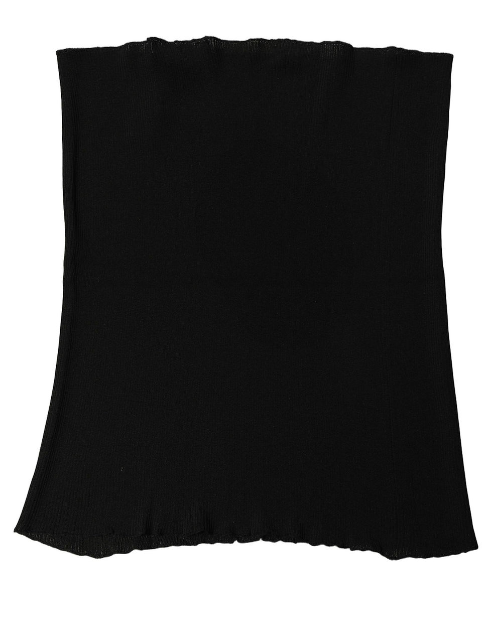 Thumbnail: Dolce & Gabbana Men Black Viscose Knitted Neck Warmer Scarf