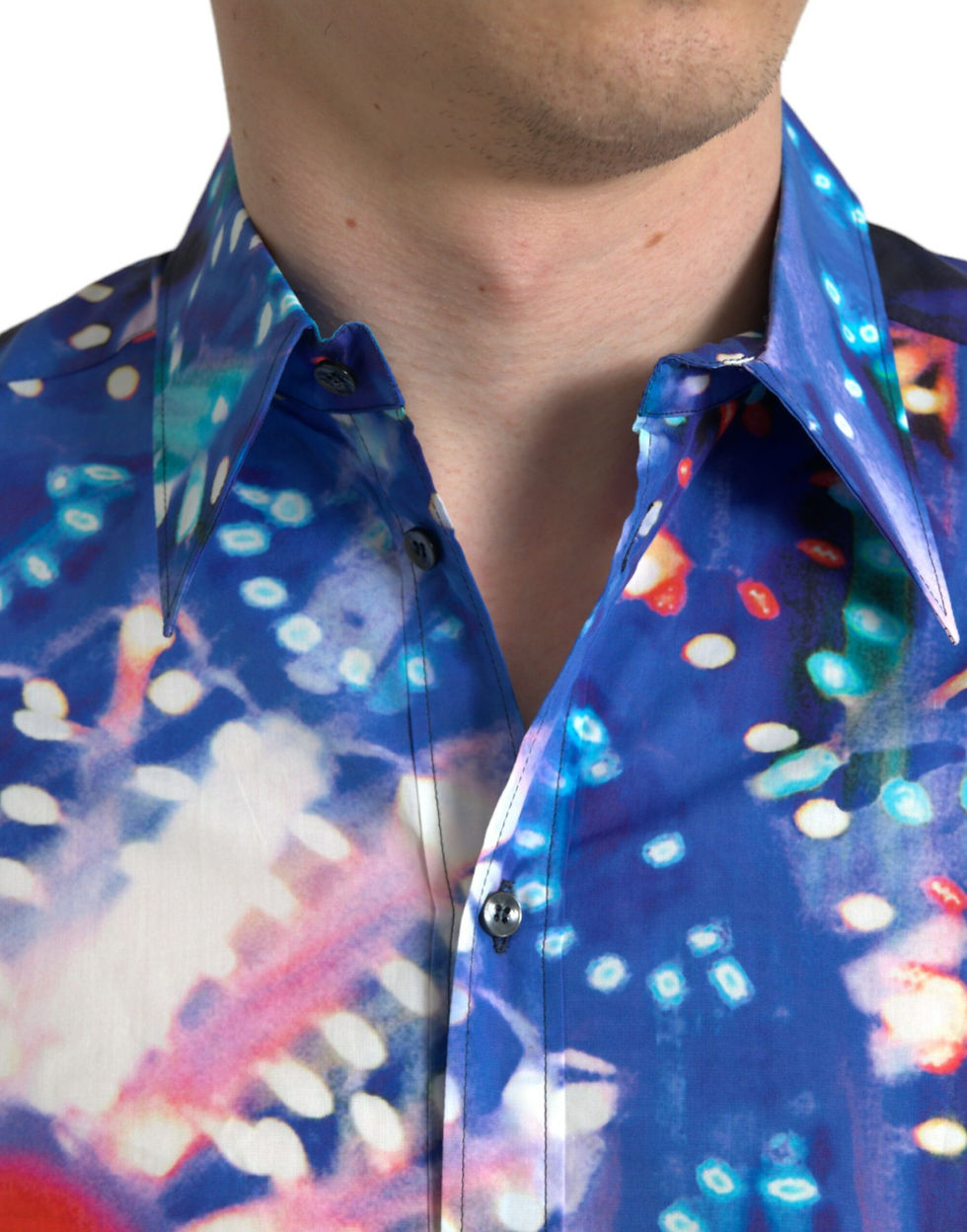 Thumbnail: Dolce & Gabbana Multicolor Luminarie Slim MARTINI Shirt