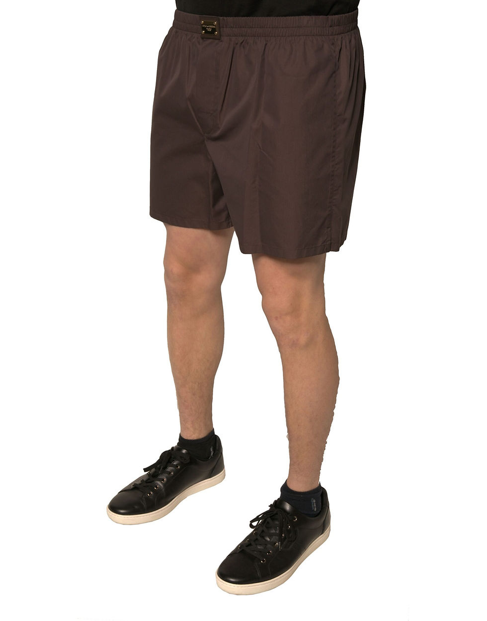 Thumbnail: Dolce & Gabbana Brown Cotton Blend Men Mid Waist Shorts
