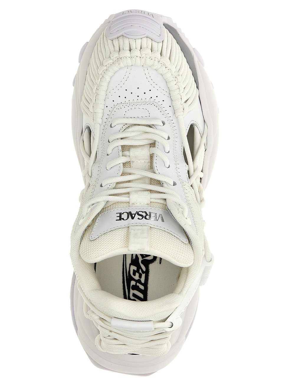 Thumbnail: Versace White Calfskin Athletic Sneakers