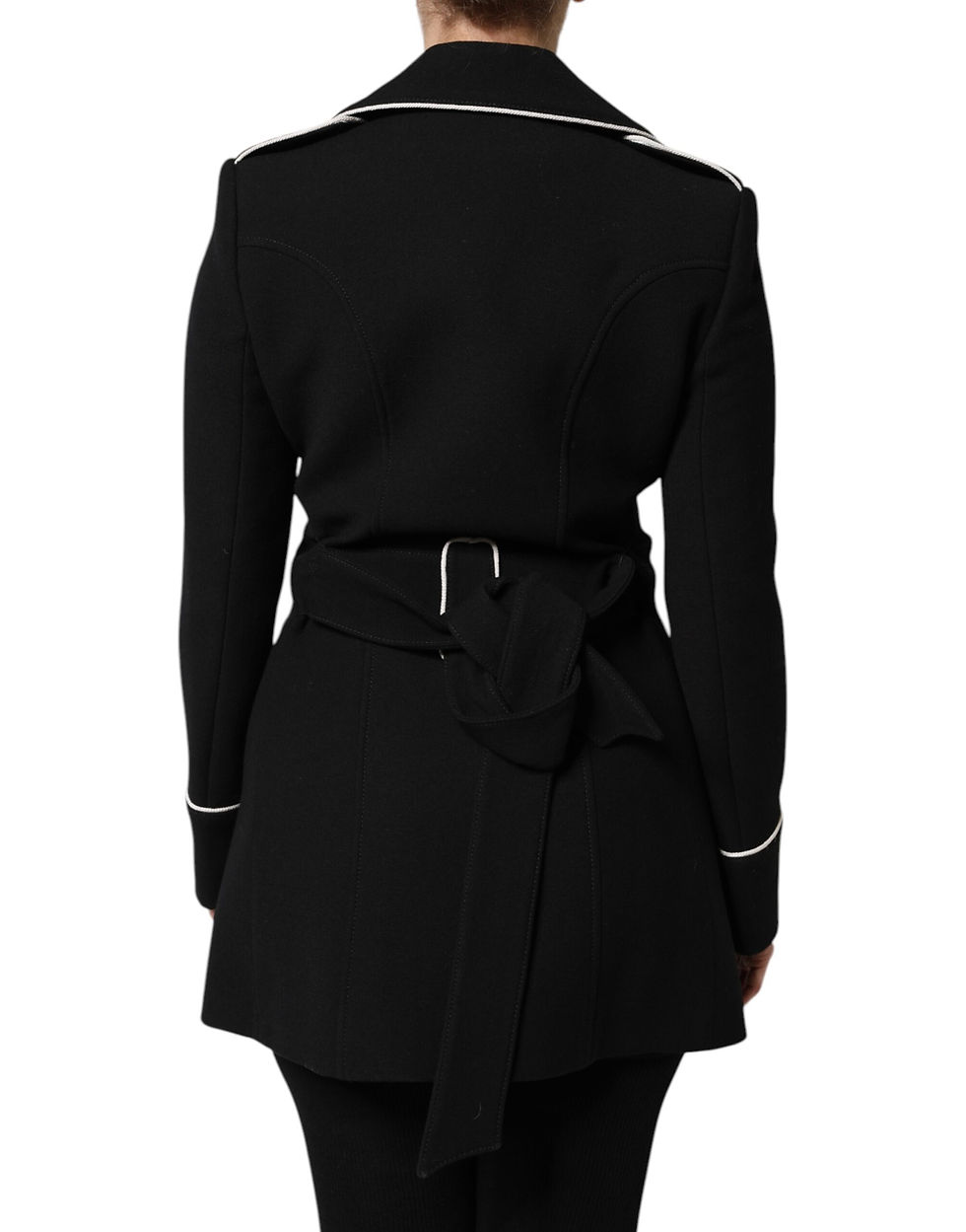 Thumbnail: Dolce & Gabbana Black Wool Double Breasted Blazer Jacket