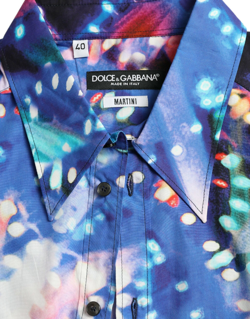 Thumbnail: Dolce & Gabbana Multicolor Luminarie Slim MARTINI Shirt