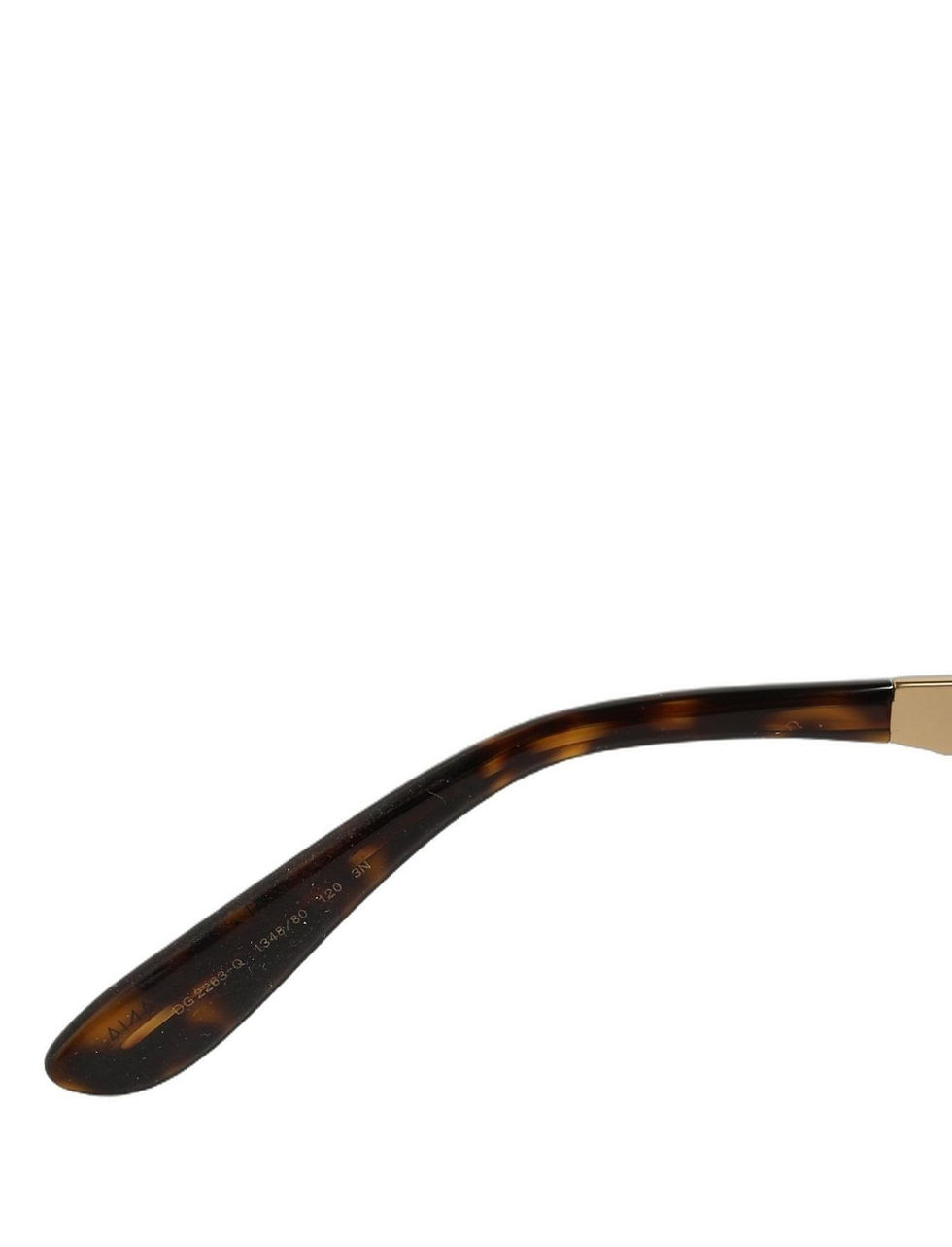Thumbnail: Dolce & Gabbana Gold Metal DG2263 Rectangle Snakeskin Frame Sunglasses