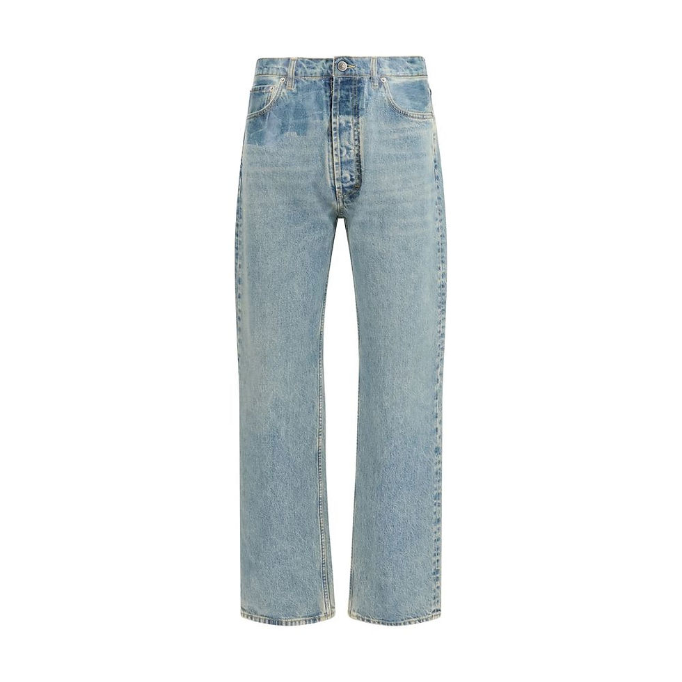 Thumbnail: Maison Margiela Blue Cotton Straight-Leg Jeans