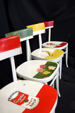 sedie decorate