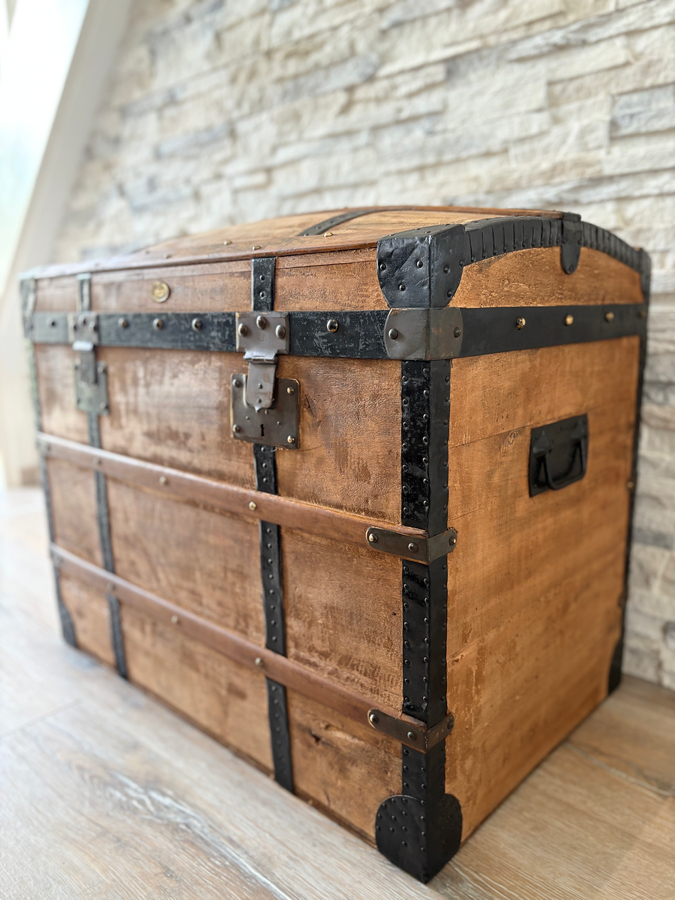 Miniature : Malle ancienne en bois